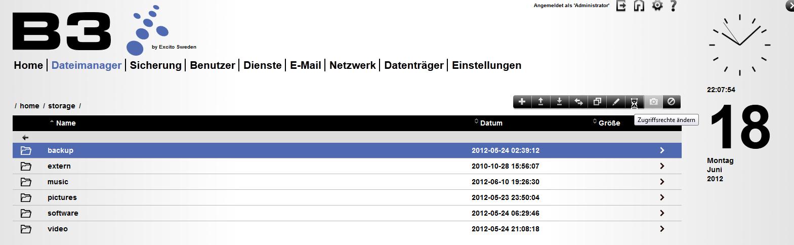 Location of File Manager and Acess Privilegs